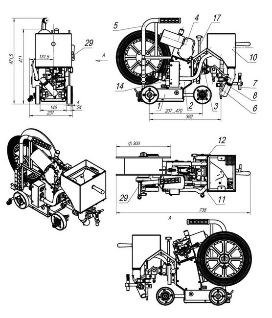 Внешний вид и габариты АДФГ-315